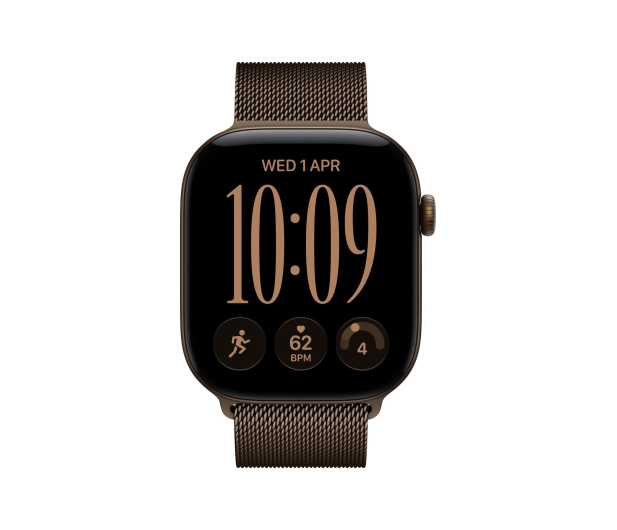 Apple Watch 12 46/Ciemny brąz Alu/Ciemny brąz Mediolańska S/M GPS - 1594098 - zdjęcie 2